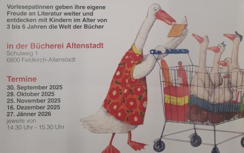 Plakat mit Terminen